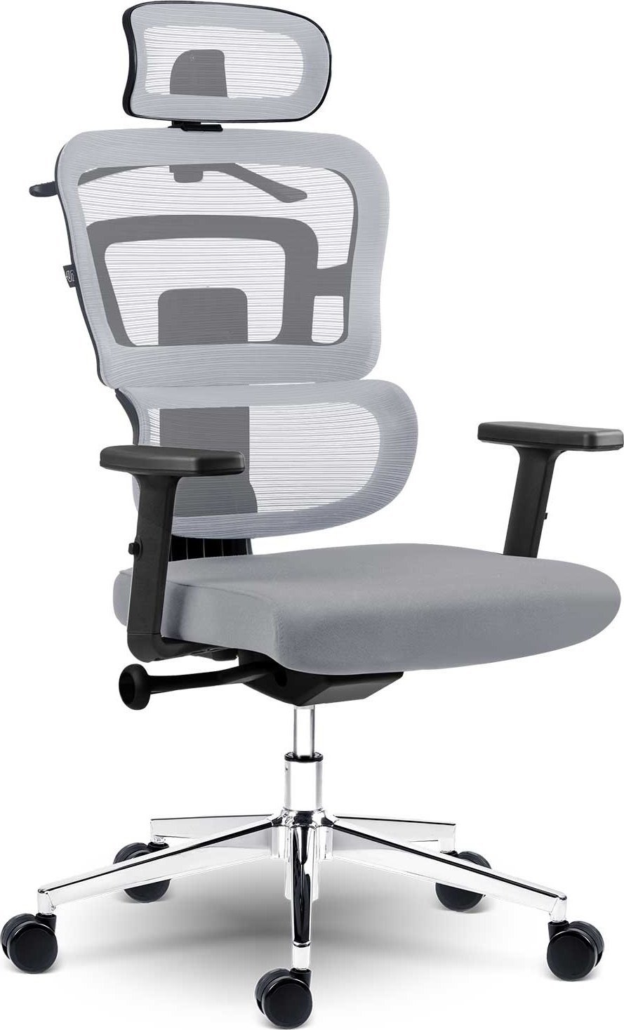 Krzesło biurowe Sofotel Nicea Szare