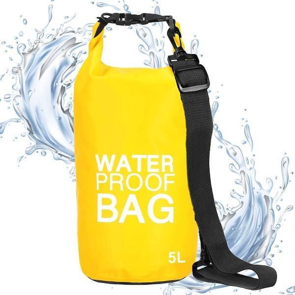 Springos Worek wodoszczelny na plażę i kajak 5l torba wodoodporna żółta UNIWERSALNY