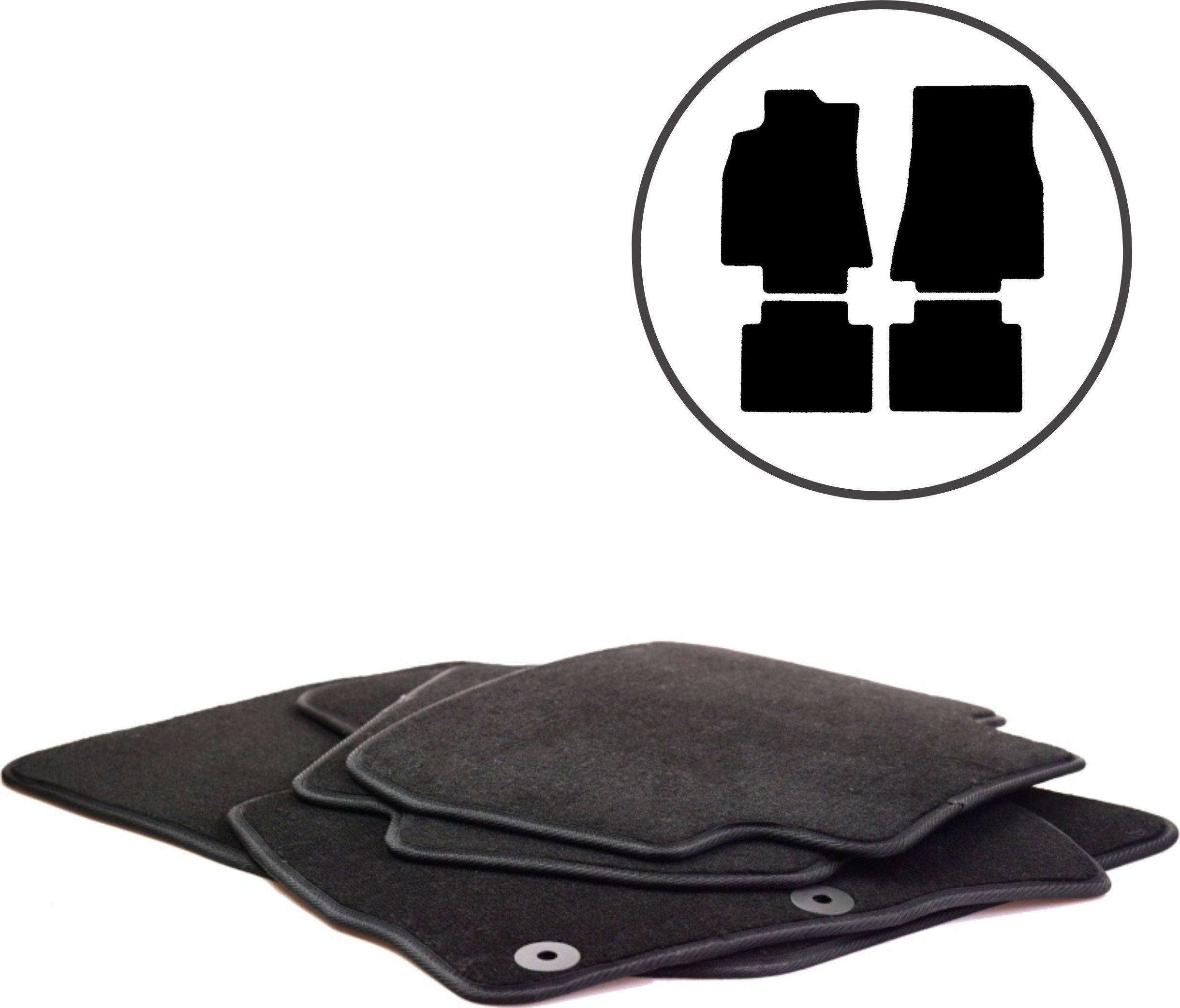 Dikel 4 Dywaniki samochodowe Mercedes-Benz Klasa B W245