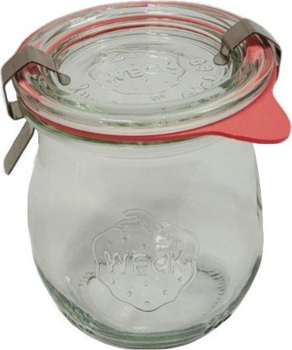 Wamar-Sosenka Zestaw Słoików WECK Pojemność 220 ml średnica 60mm 6 sztuk + Szklane wieka, zapinki, gumki