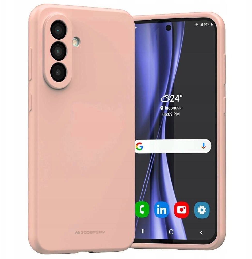 Mercury Silicone Case Samsung S25 FE PINK SAND / PUDROWY RÓŻ