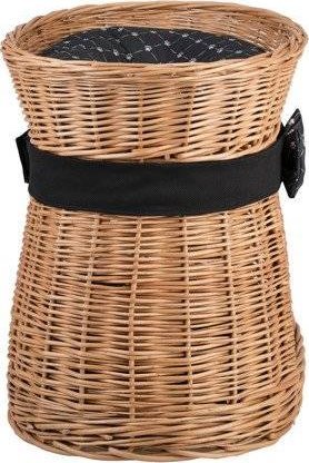 WickerPL CARI BUDA DLA KOTA LEŻAK DLA ZWIERZĄT DOMEK DLA KOTA Z WIKLINY PIĘTROWY Z PODUSZKAMI 50X40 H45 CM