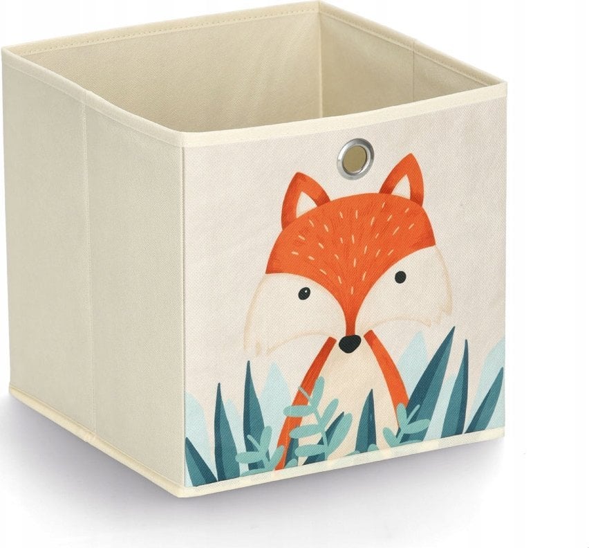 Zeller Tekstylne pudełko ze zwierzątkiem, 28 x 28 x 28 cm