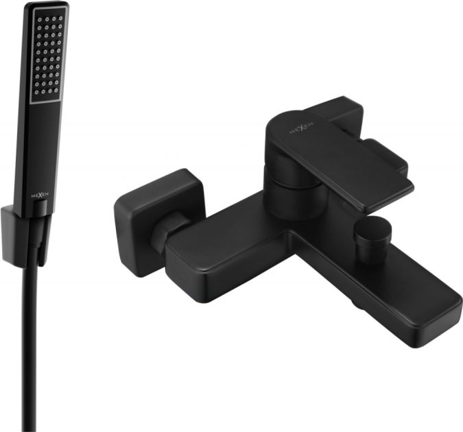 Mexen Mexen Mino R72 bateria wannowa z zestawem prysznicowym, czarna - 7243R72-70