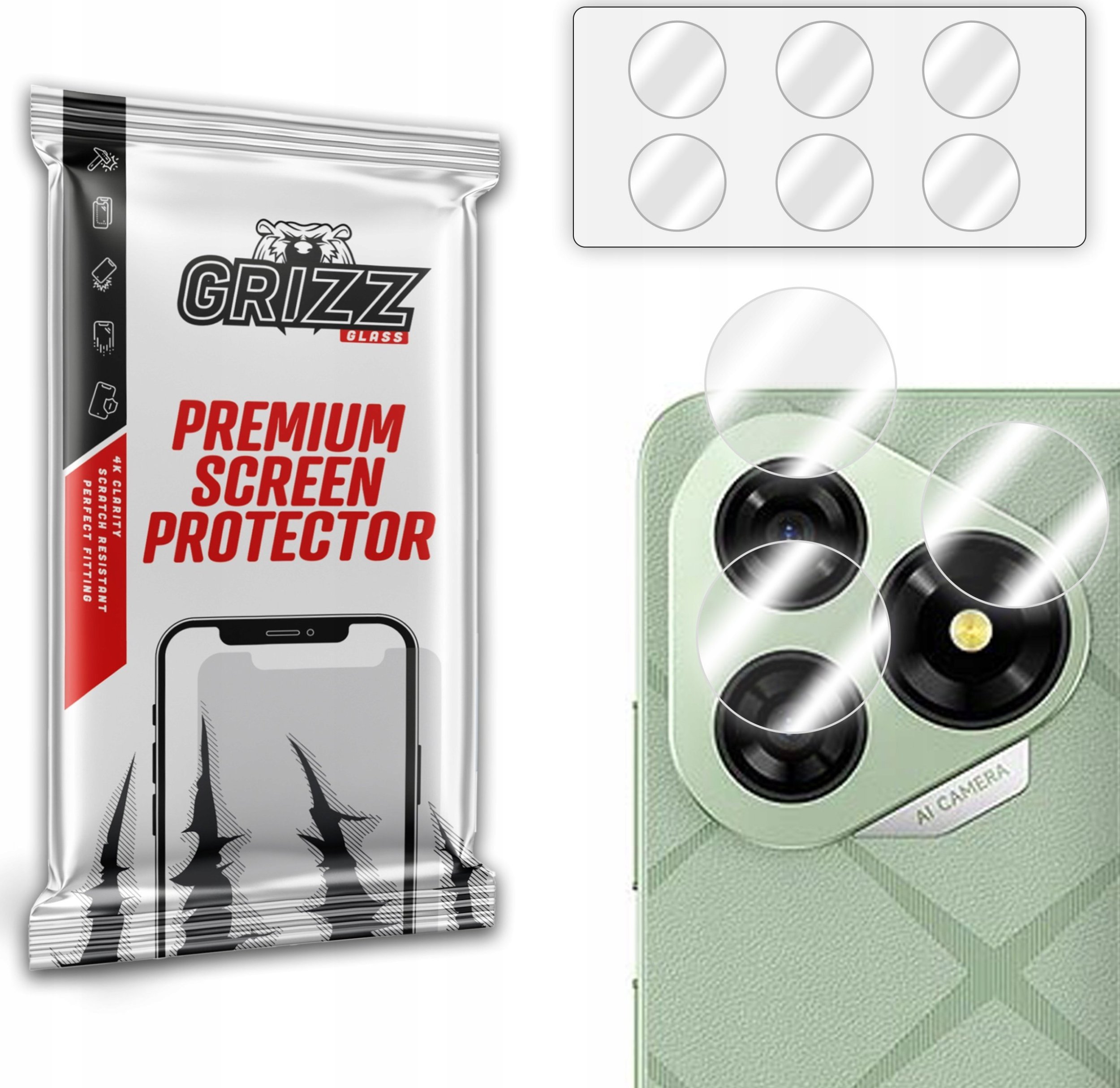 Szkło na aparat GrizzGlass HybridGlass Camera do Ulefone Note 19