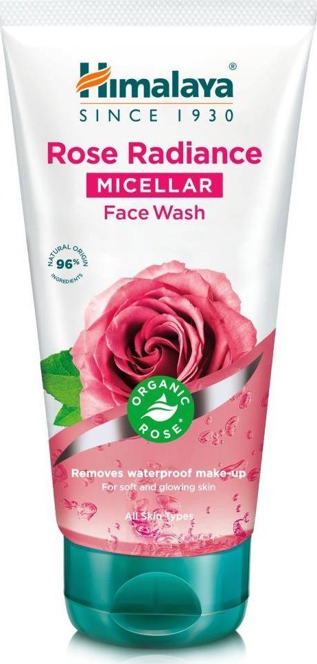 Himalaya Rose Radiance Rozświetlający micelarny żel do mycia twarzy z organiczną różą 150ml