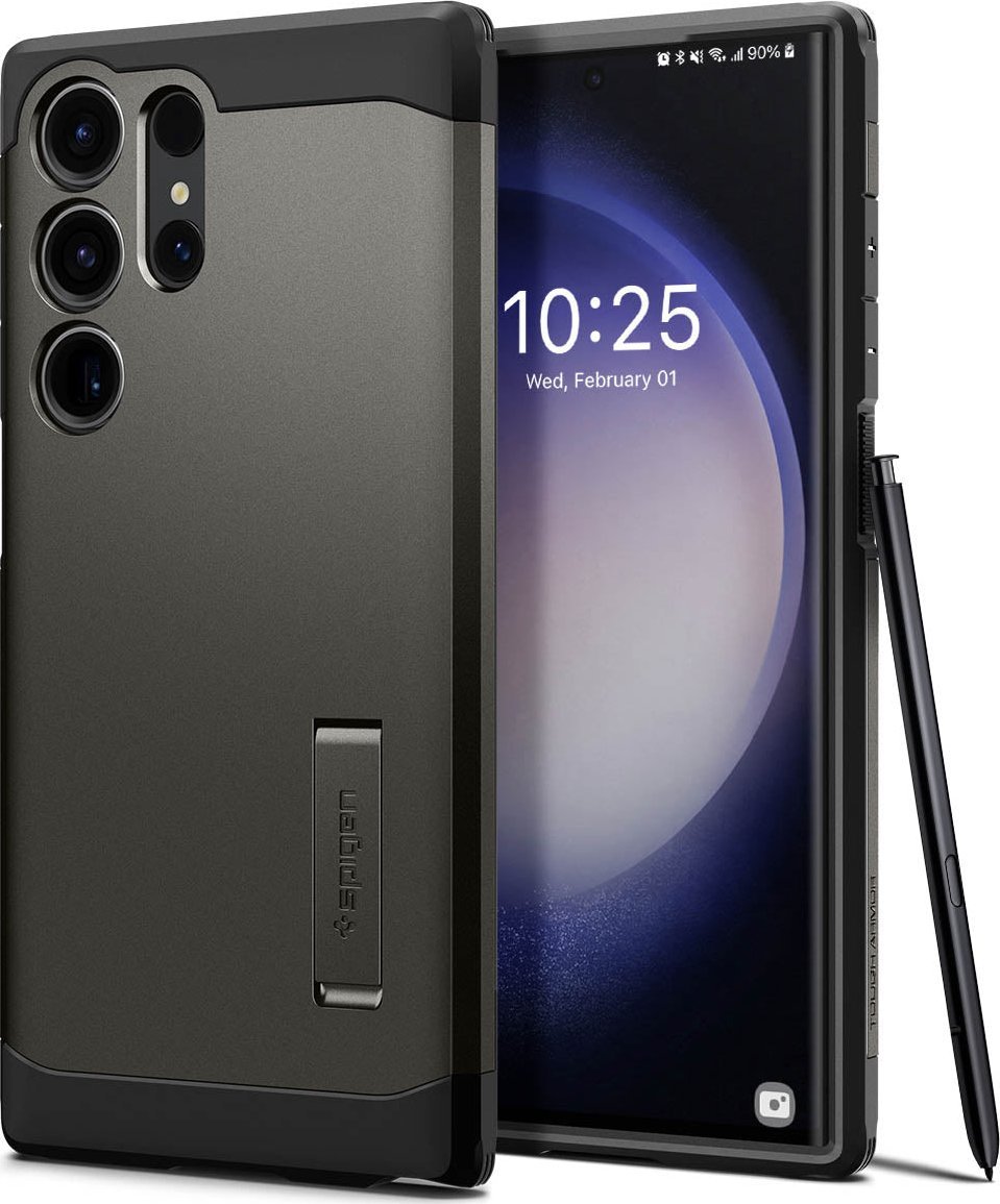 Spigen Spigen Tough Armor, gunmetal - Samsung Galaxy S23 Ultra