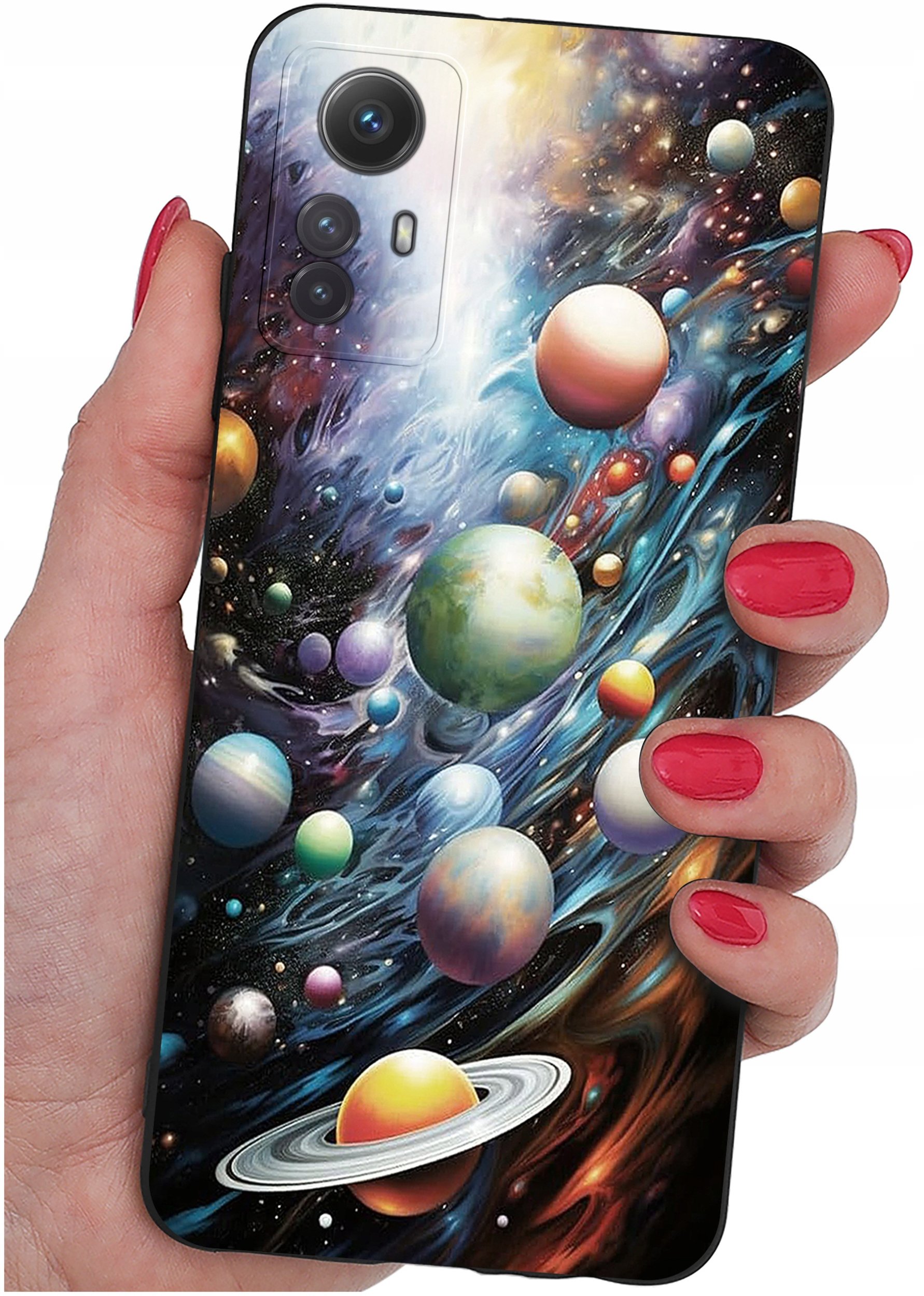 ETUI do Xiaomi Redmi Note 12S | WZORY | SILIKONOWE MATT CASE + SZKŁO 9H