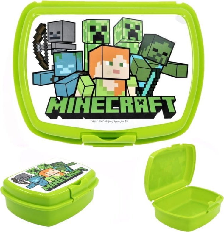 Stor Śniadaniówka pojemnik na kanapki lunchbox Minecraft