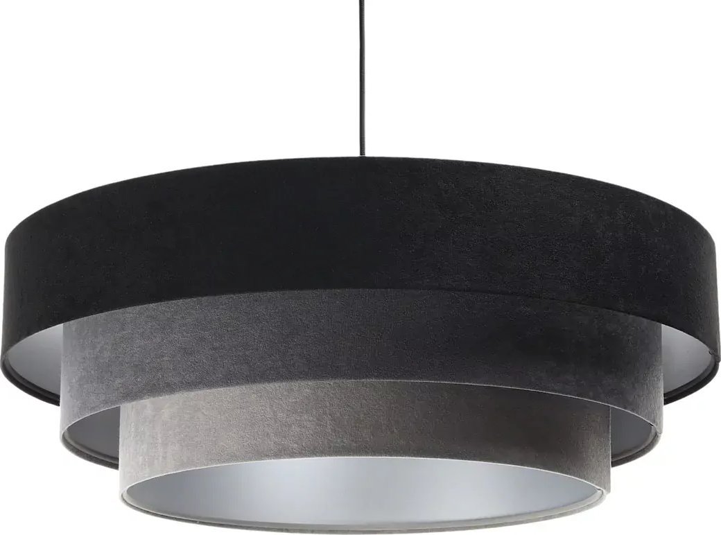 Lampa wisząca Lumes Okrągła lampa wisząca z trzywarstwowym abażurem - S446-Cetra