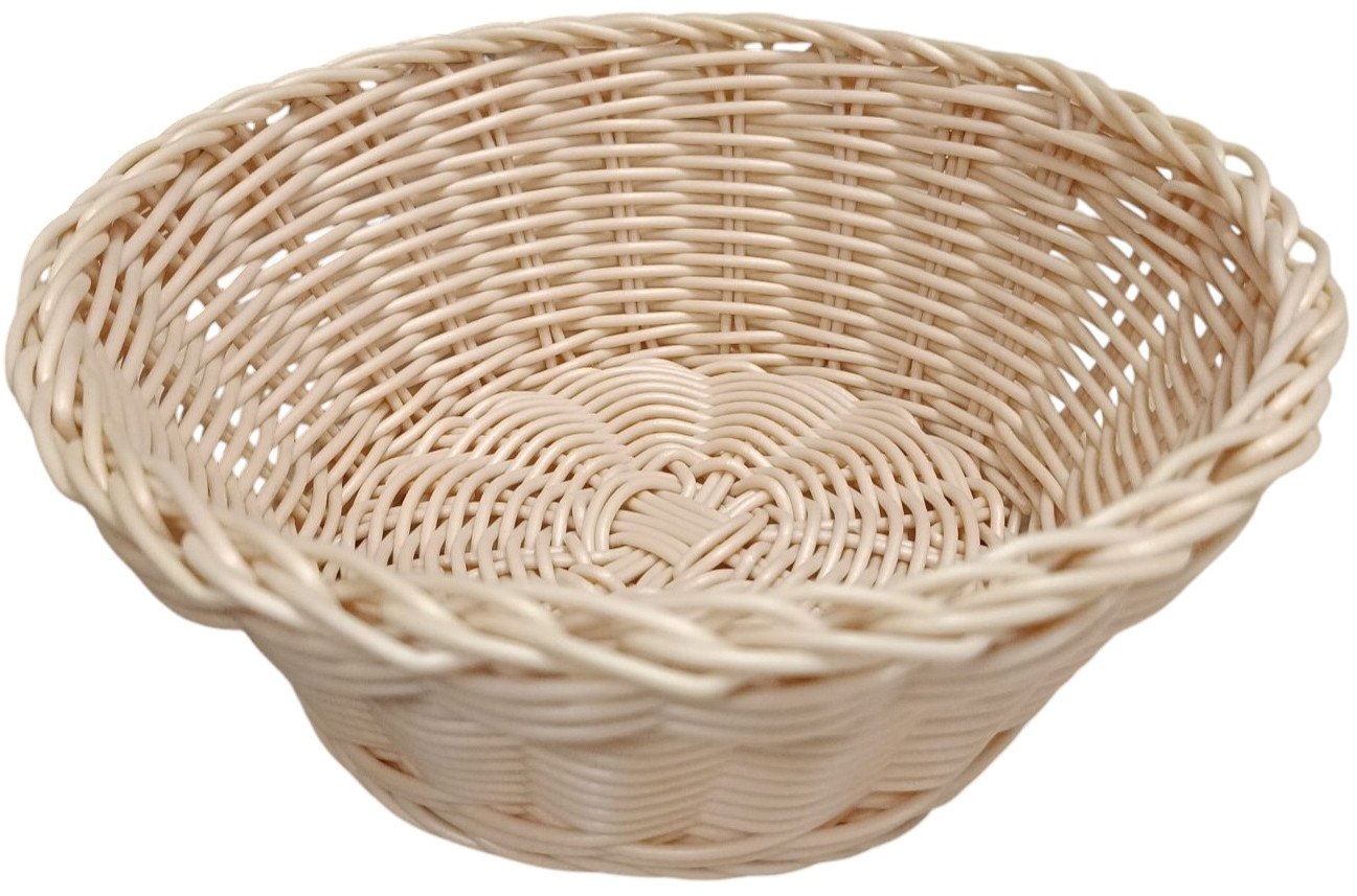 Koszyk okrągły 20 cm Sino kremowy