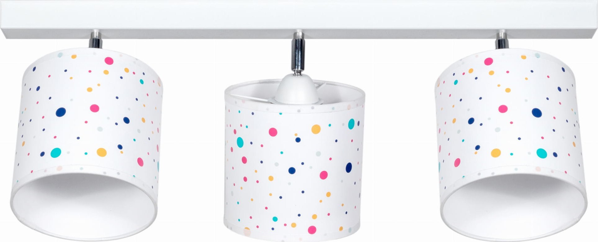 Solar Lampa dziecięca kolorowe groszki 3 płomienna