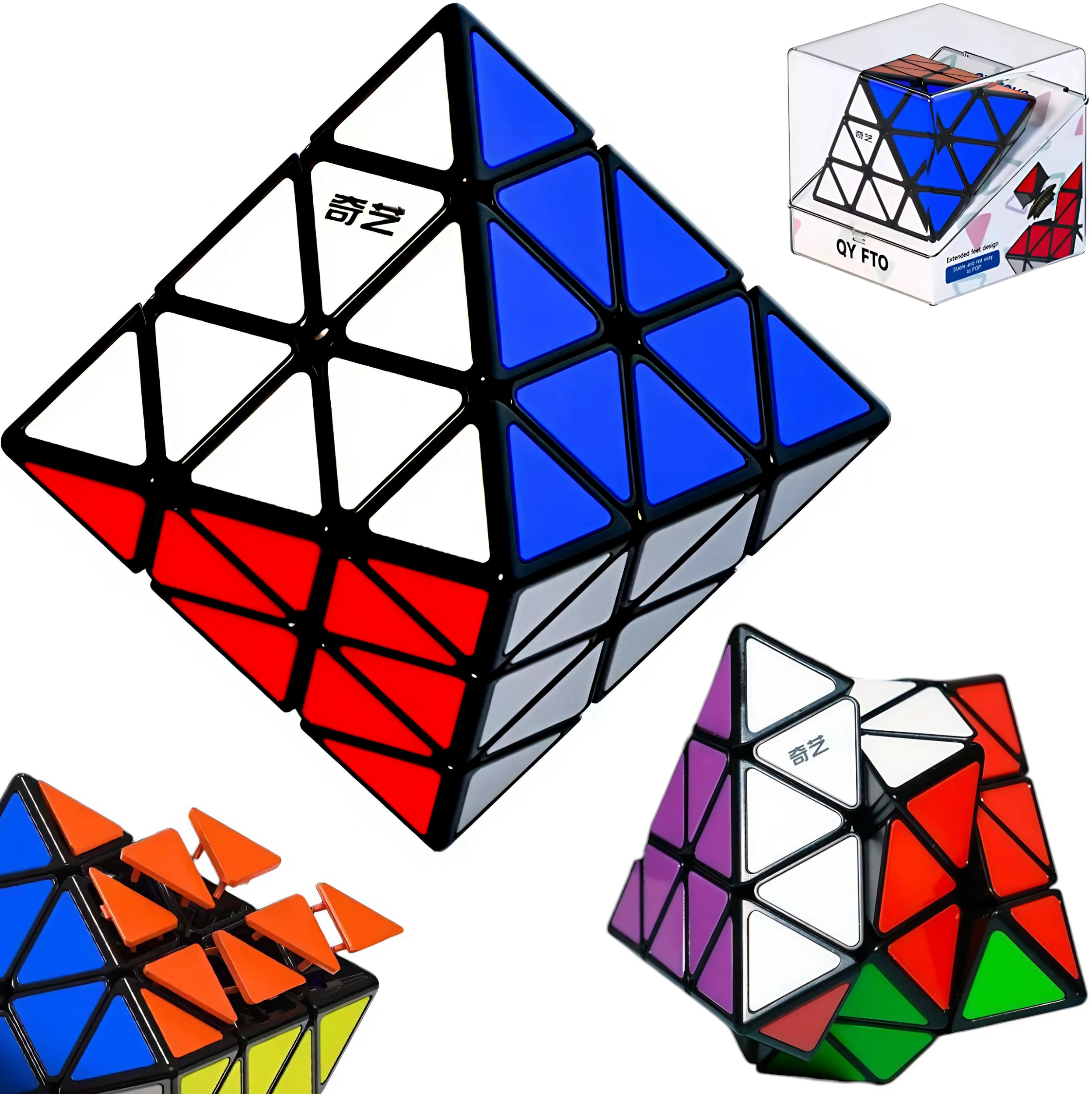 KOSTKA RUBIKA DIAMENT 3x3 QYToys FTO 8-ŚCIAN SZKATUŁKA UKŁADANKA ŁAMIGŁÓWKA