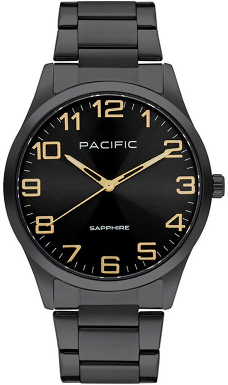 Zegarek męski PACIFIC-stalowy-szkło SZAFIR- BMB-1105-04