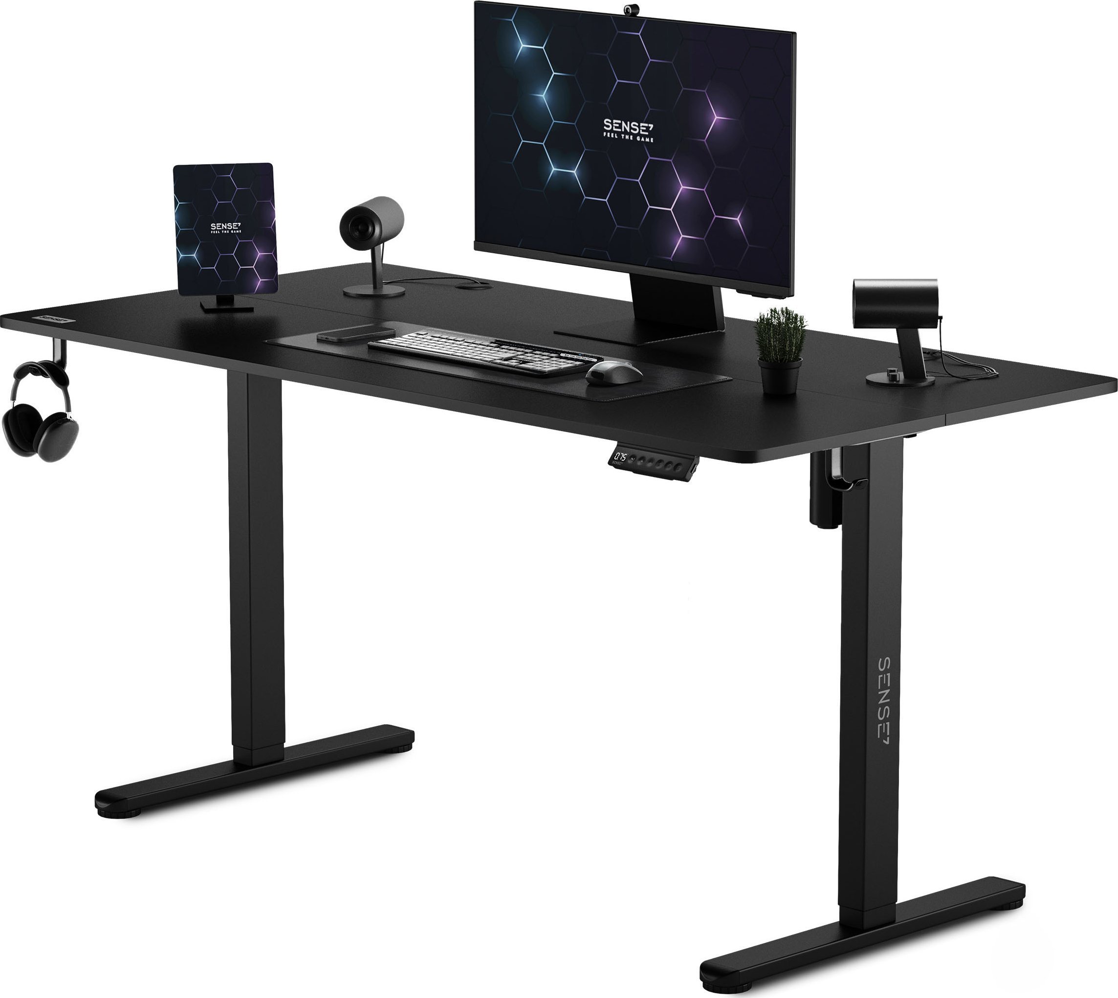 Biurko SENSE7 Nojo Black 140 cmx70 cm Black