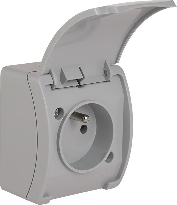 Elektro-Plast Gniazdo pojedyncze Koala z/u IP44 n/t popiel z klapką popiel (61.373)