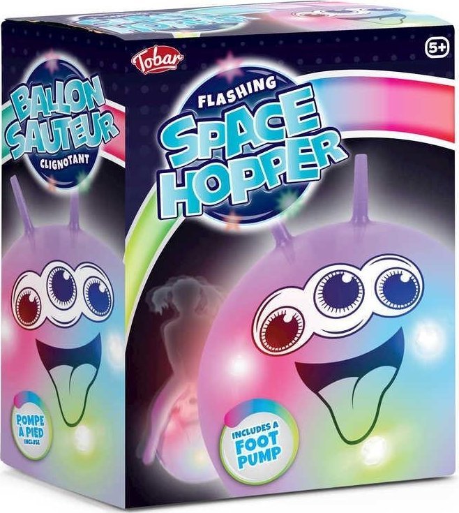Świecąca piłka do skakania Space Hopper
