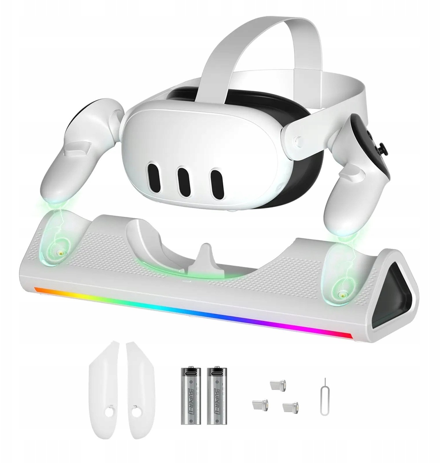 Stacja Dokująca Ładowarka Stojak Do Gogli Oculus Quest 3 +2x Akumulator Pad / Jys-mq006
