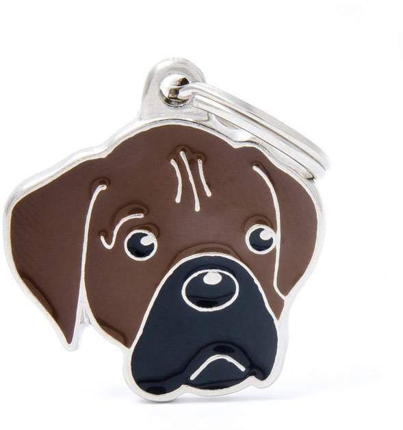 Zawieszka Adresówka Identyfikator z grawerem dla psa Boxer