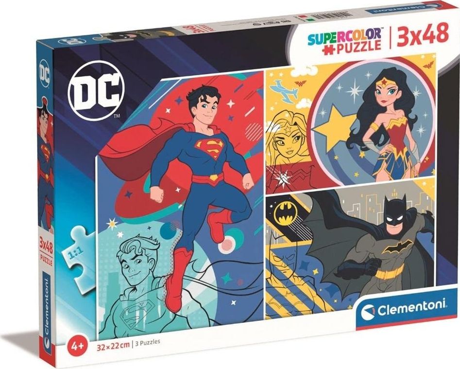 Clementoni Puzzle 3x48el DC Comics 25272