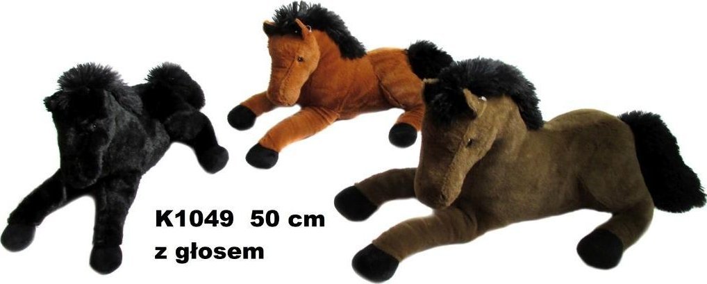 Koń z głosem 50cm MIX