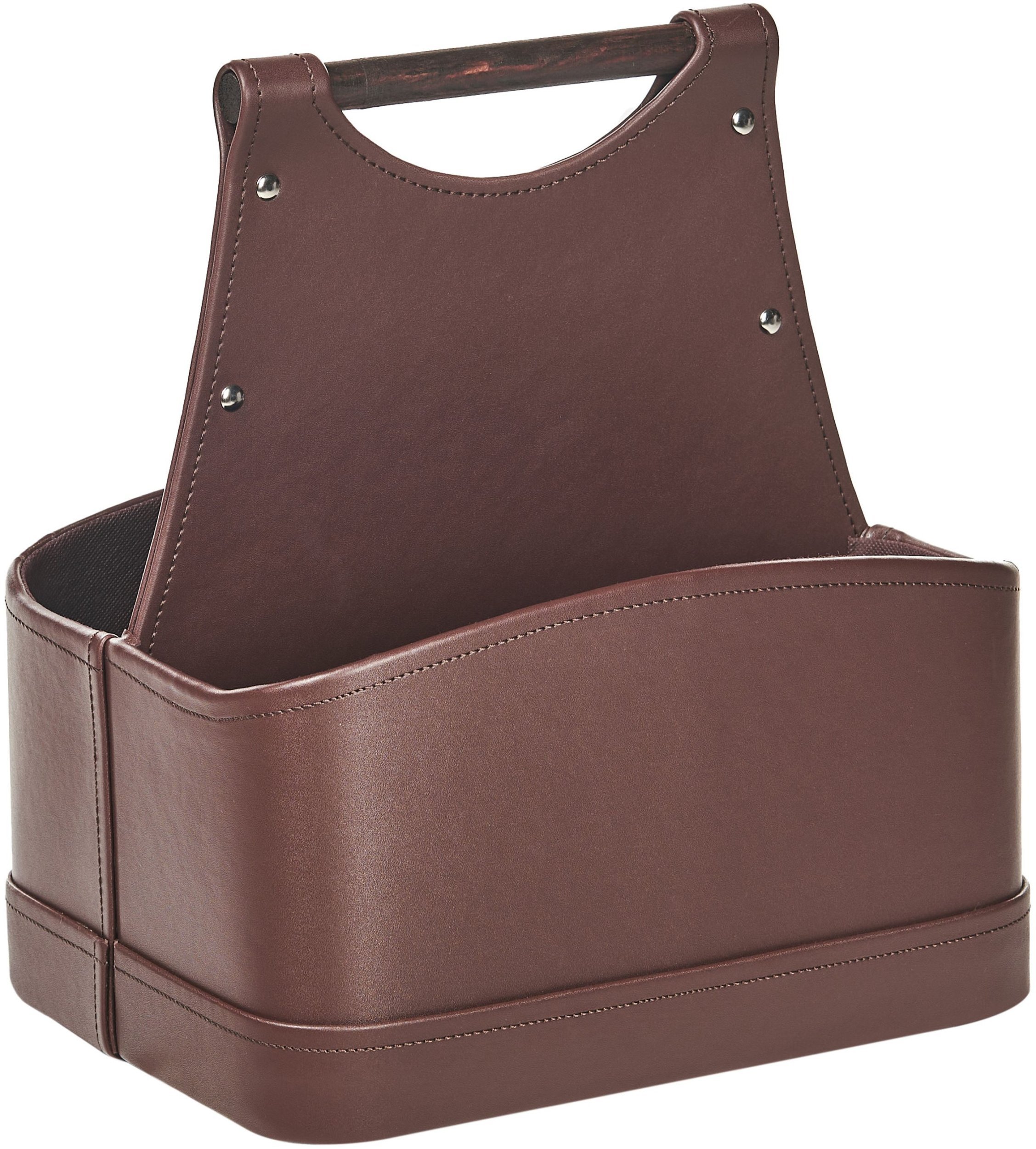 Kosz na pranie Beliani Kosz URUK Brązowy