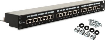 GetFort PATCH PANEL FTP CAT.5E 24 PORTY PGF-5EFTP24-B6 GETFORT