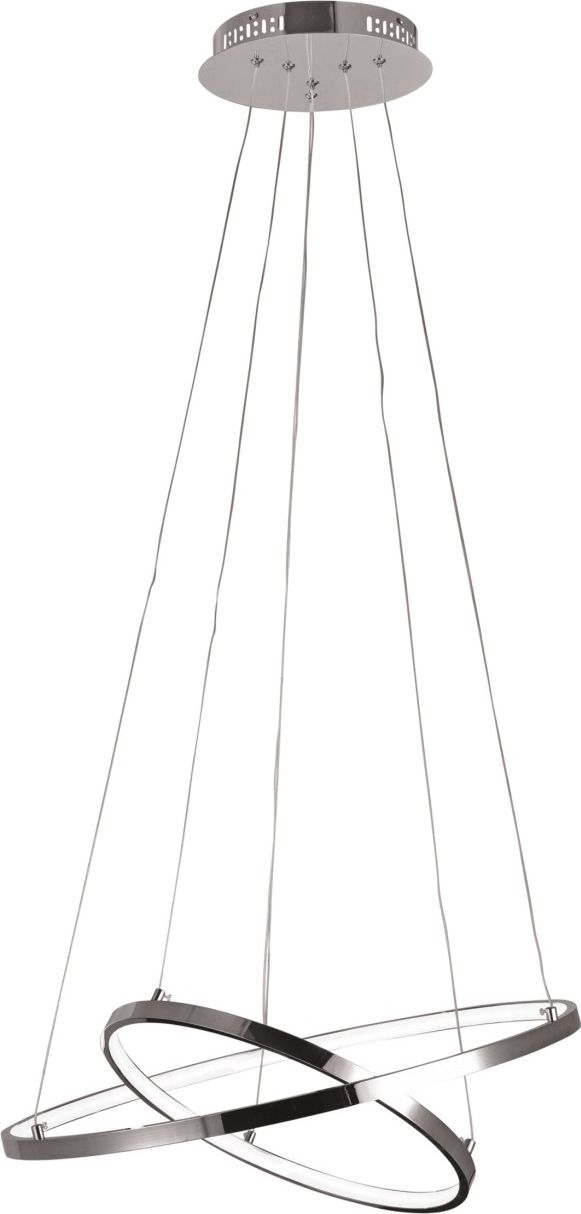 Lampa wisząca KAJA OŚWIETLENIE Lampa wisząca pierścienie nowoczena K-8062 DIEGO CHROM LED 63W Kaja