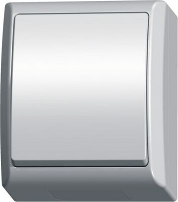 Ospel Łącznik Jednobiegunowy IP44 Natynkowy Biały FALA OSPEL