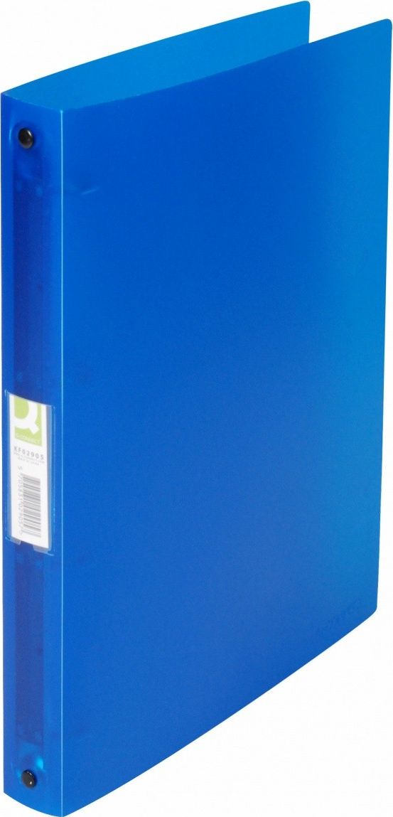 Segregator Q-Connect Segregator ringowy Q-CONNECT, PP, A4/4R/25mm, transparentny niebieski