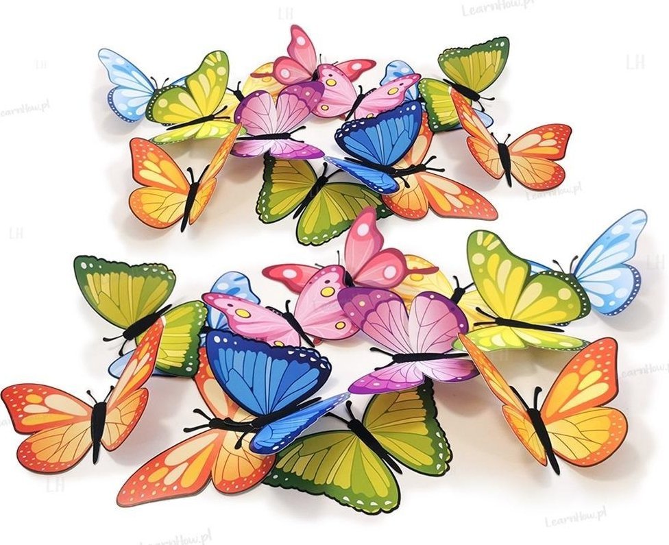 Ozdoby wiosenne Motyle 3D