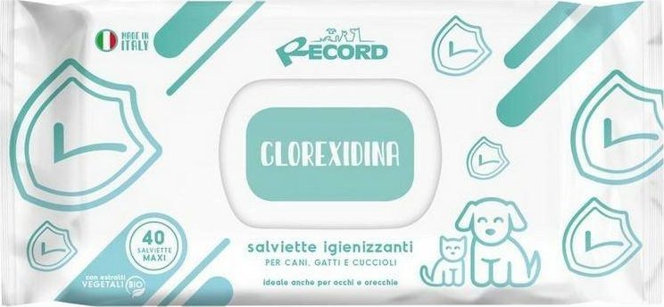 Record Italy RECORD CHUSTECZKI NEW CHLORHEKSYDYNA ANTYBAKTERYJNE 40szt