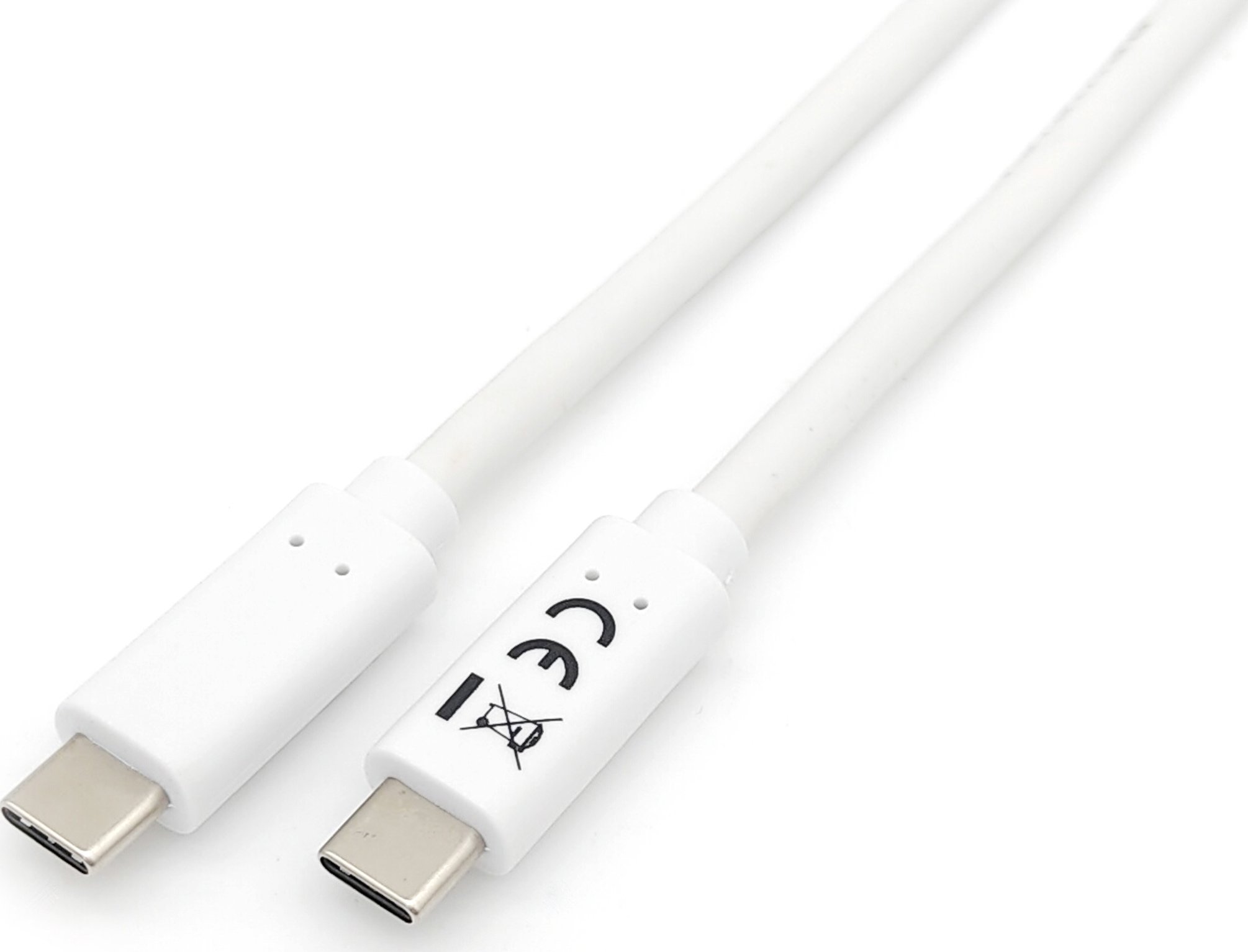 Kabel USB Equip USB-C - USB-C 1 m Biały (128361)
