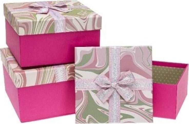 Teka Pudełko prezentowe PUG-23234-KW 3szt ROZETTE