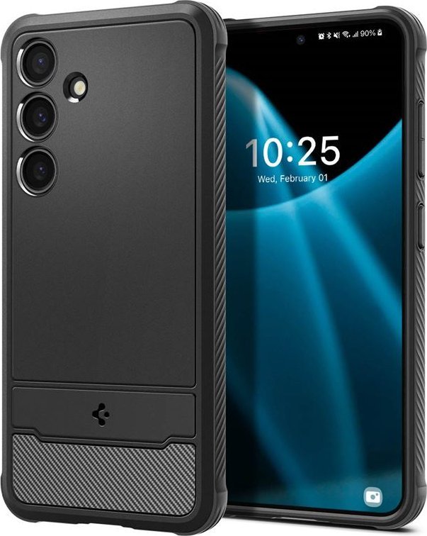 Spigen Etui Rugged Armor, matte black - Samsung Galaxy S24