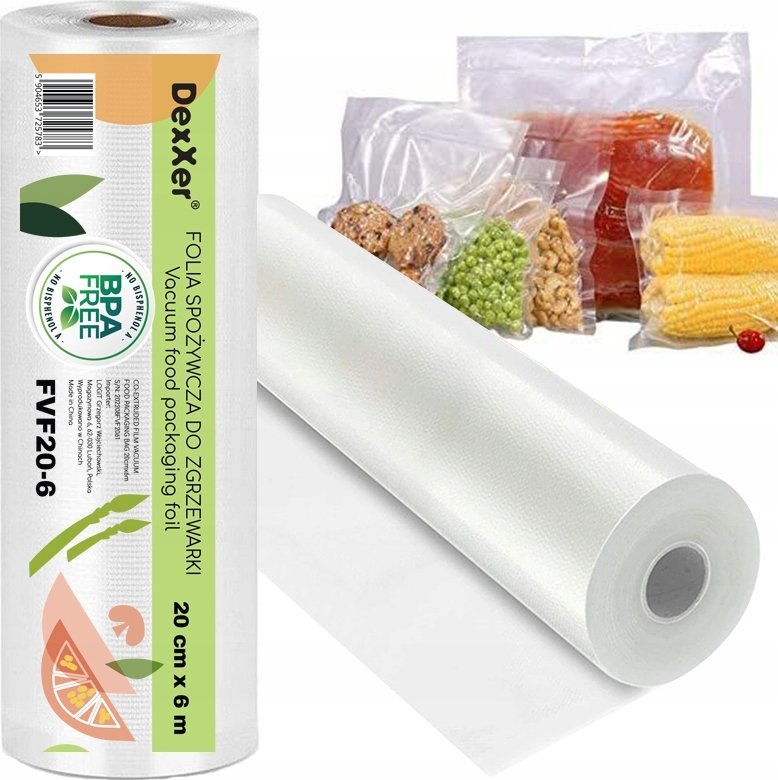 FOLIA SPOŻYWCZA DO ZGRZEWARKI 20 cm FVF20-6