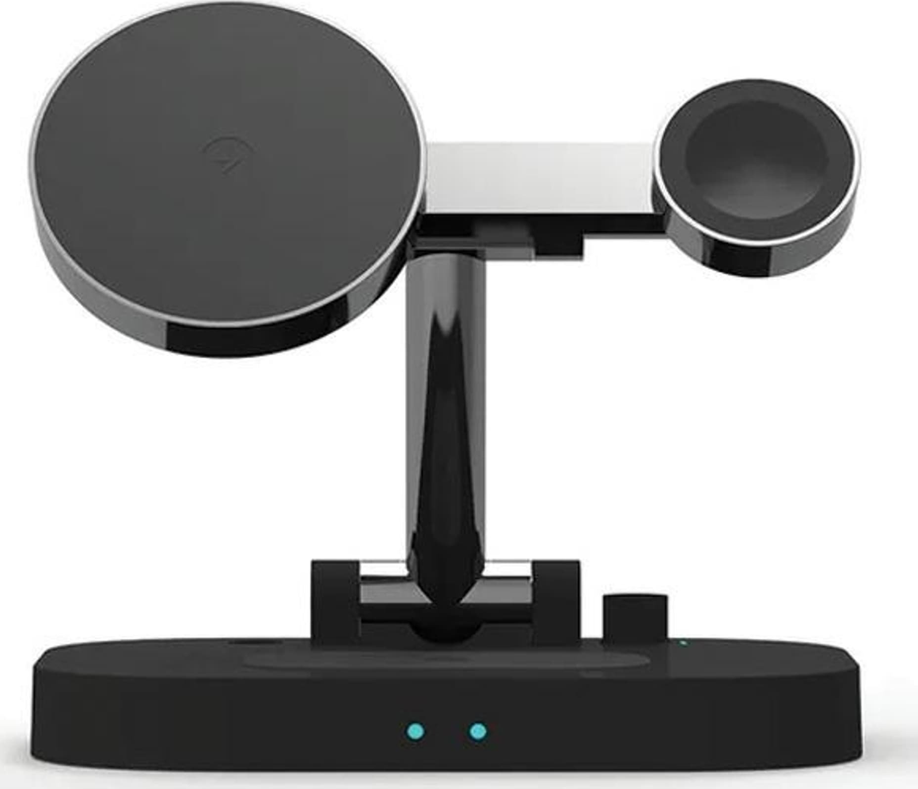 Awei Ładowarka indukcyjna AWEI W22 15W Fast Charging 4w1 czarny/black