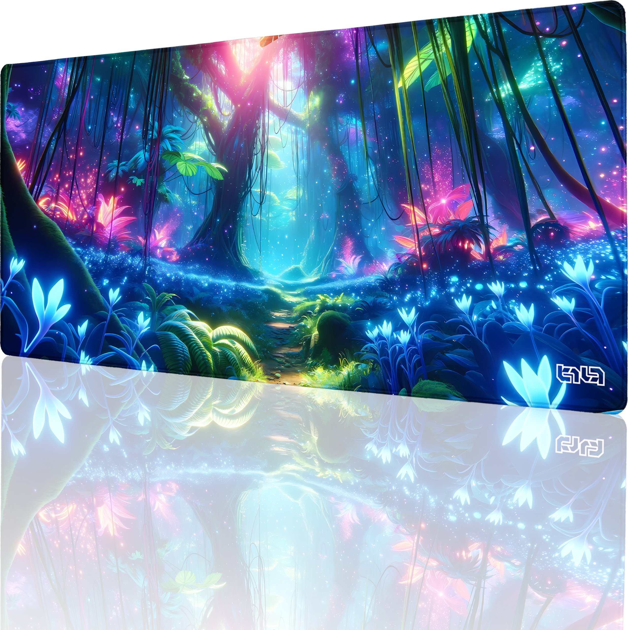 Podkładka Tilt PODKŁADKA POD MYSZKĘ XXL Kosmiczny Las 90x40 TILT Wodoodporna Na biurko