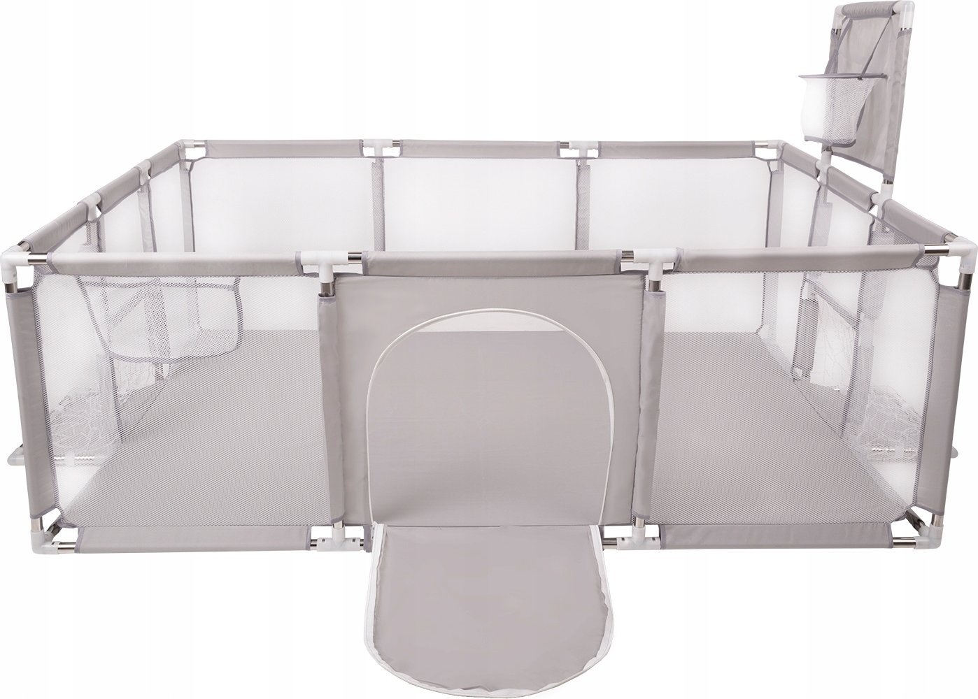 Selonis Selonis Boisko BO-100X z piłeczkami 6cm szary: perła-szary-transparent-babyblue-mięta 180x122x62/900piłek Zabawka kojec