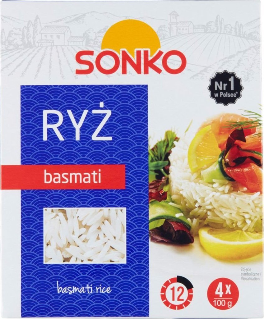 SONKO Sonko Ryż basmati 400 g (4 x 100 g)