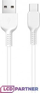 Kabel USB Hoco USB-A - USB-C 2 m Biały (6957531068914)