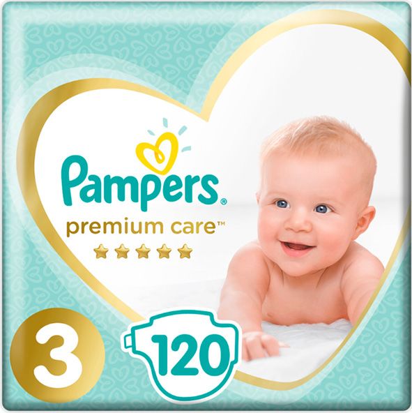 Pampers Premium Care 3, 5-9 kg, 120 szt.