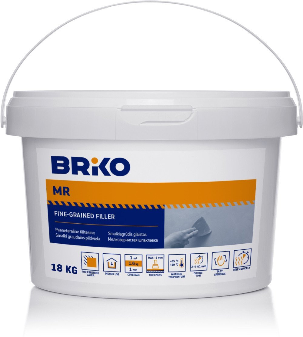 FILLER BRIKO 18 KG WITH MARBLE AGGREG