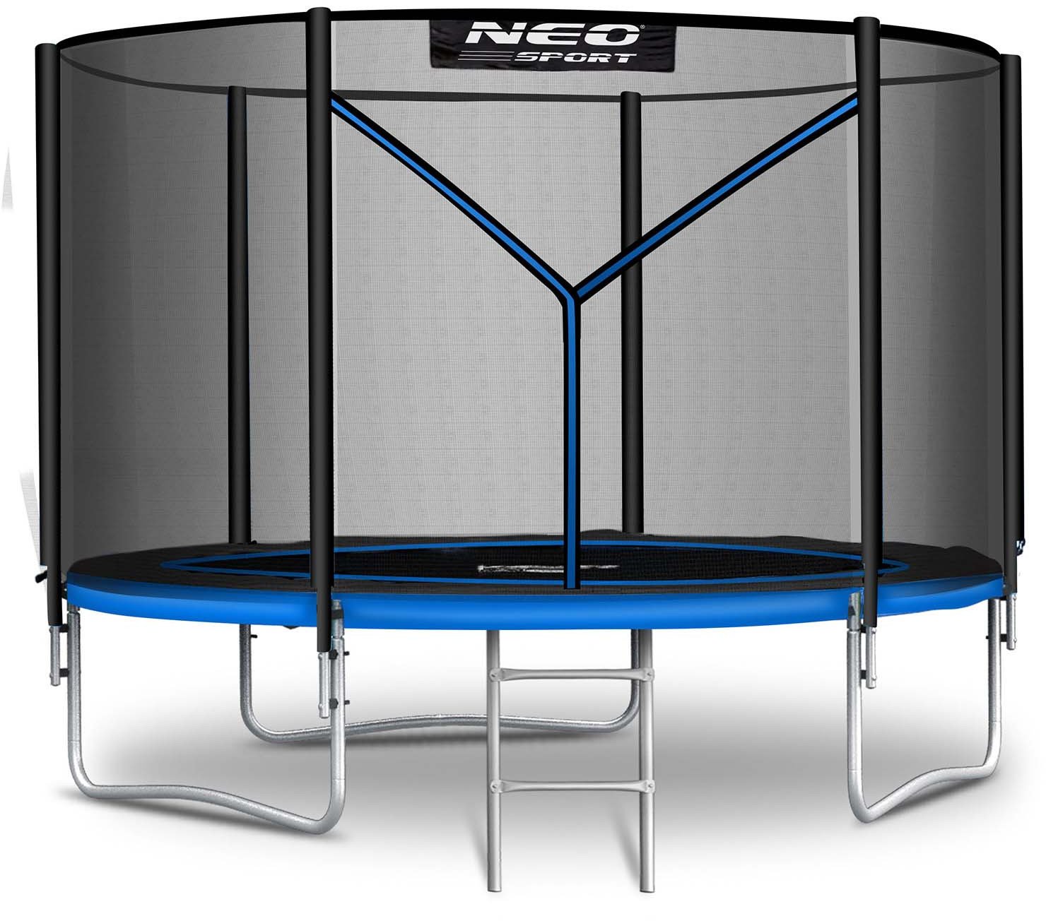 NeoSport Trampolina ogrodowa 10ft/312cm z siatką zewnętrzną i drabinką