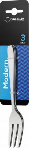 Galicja Widelczyk do ciasta deserowy Modern 3 szt srebrny