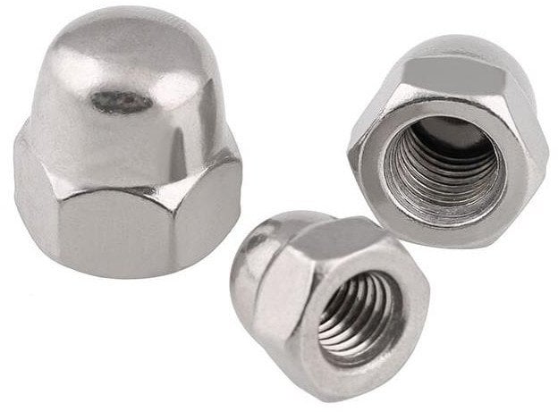 NUT DIN1587 M6 ZN 10PCS