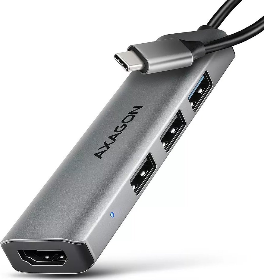 HUB USB Axagon HMC-H3A 1x HDMI + 3x USB-A 2.0 3.2 Gen1 (HMC-H3A)