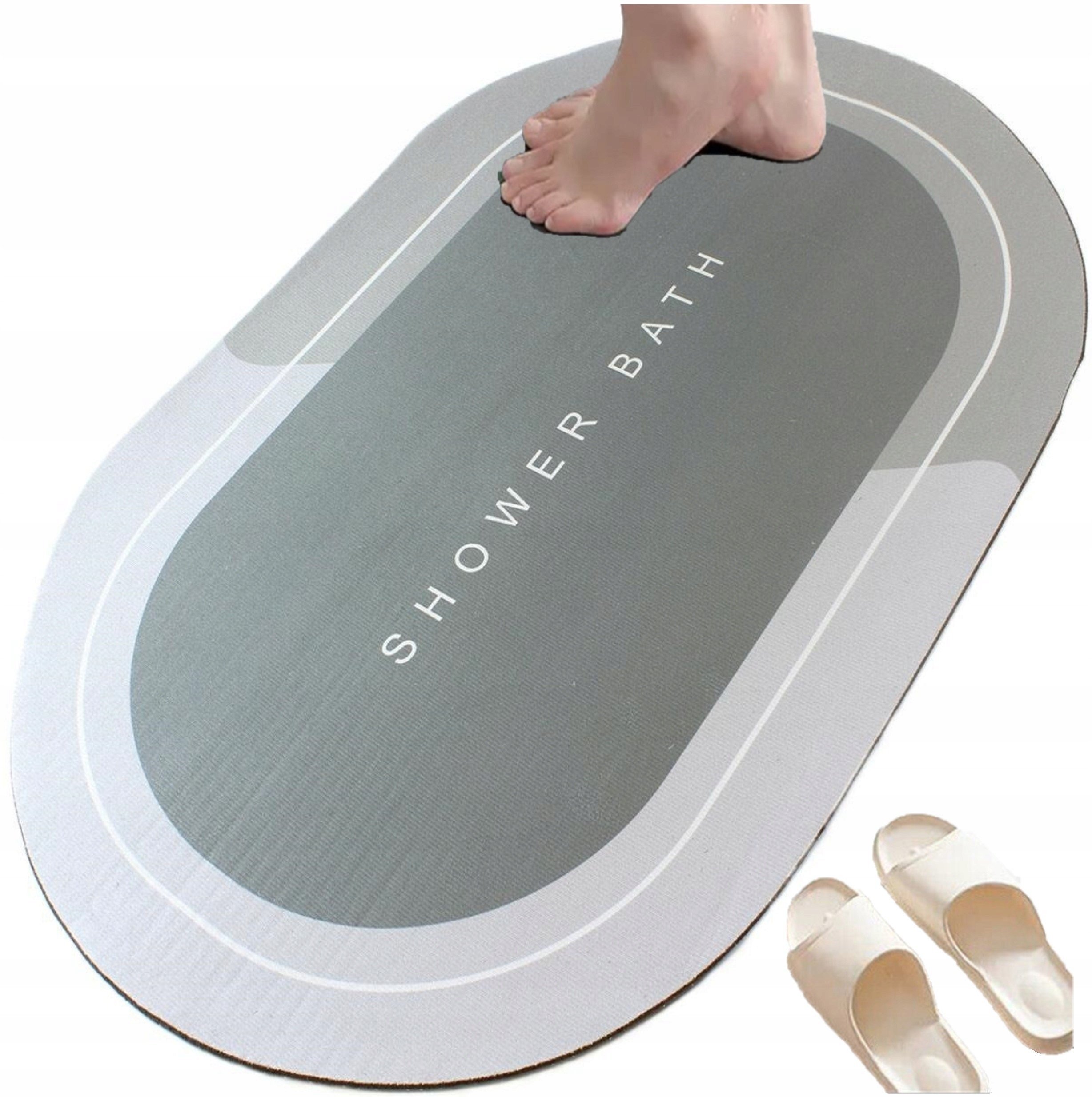 ATL Mata antypoślizgowa 40x60cm szary