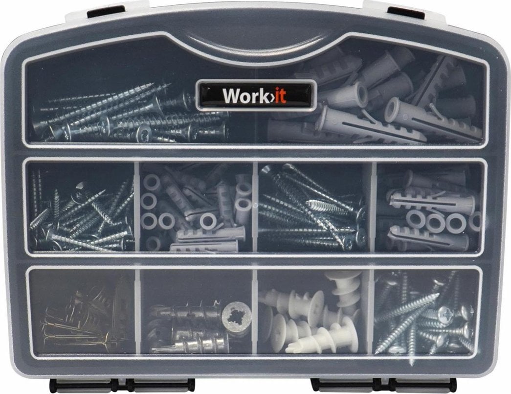 Zestaw narzędzi Work-it Work>it® gipsmontagesæt i sortimentskasse med 152 dele