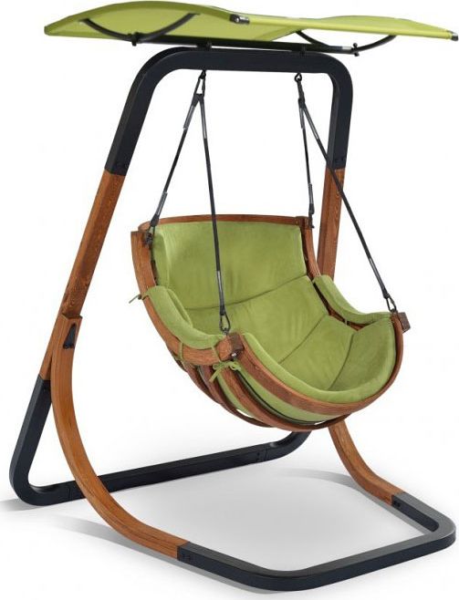 Elior Zielony fotel wiszący do ogrodu - Pasos 3X